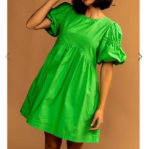 Dressed in LaLa Central Park puff sleeve mini dress